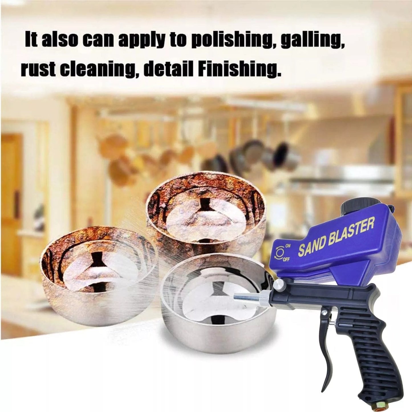 Adjustable Power Rust Blaster – Say Goodbye to Rust Forever! 🛠️ Sandblasting Gun/Machine Combo – TODAY ONLY: 2nd @ 40% OFF + FREE Shipping! 🌟