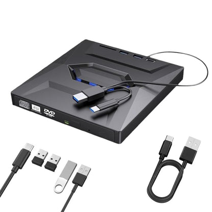 Retro Laptop CD DVD Player USB C 3.0 Portable CD Burner