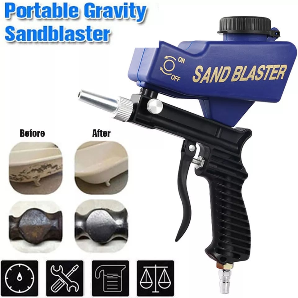 Adjustable Power Rust Blaster – Say Goodbye to Rust Forever! 🛠️ Sandblasting Gun/Machine Combo – TODAY ONLY: 2nd @ 40% OFF + FREE Shipping! 🌟