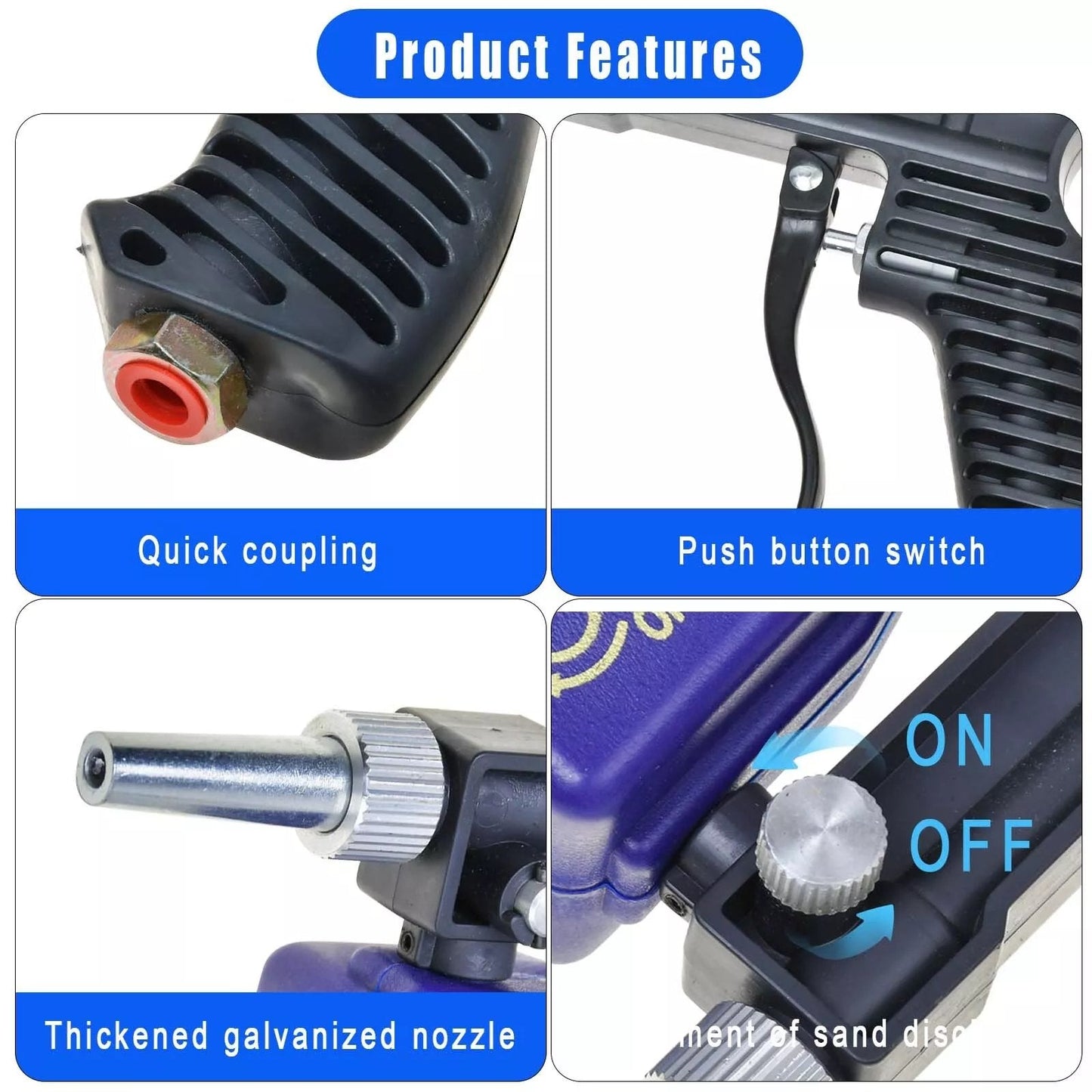 Adjustable Power Rust Blaster – Say Goodbye to Rust Forever! 🛠️ Sandblasting Gun/Machine Combo – TODAY ONLY: 2nd @ 40% OFF + FREE Shipping! 🌟
