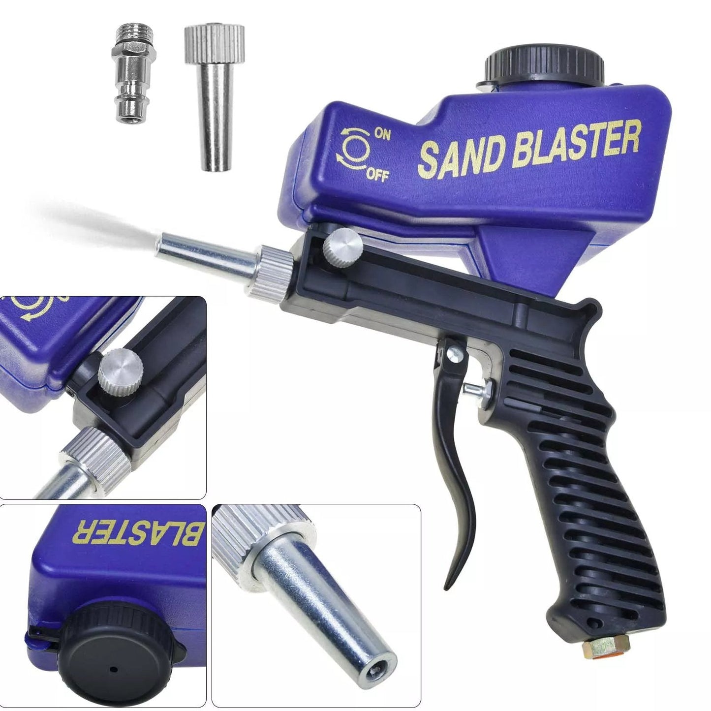 Adjustable Power Rust Blaster – Say Goodbye to Rust Forever! 🛠️ Sandblasting Gun/Machine Combo – TODAY ONLY: 2nd @ 40% OFF + FREE Shipping! 🌟